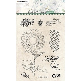 (JMA-ES-STAMP66)Studio light JMA Clear Stamp Sunflower Essentials nr.66