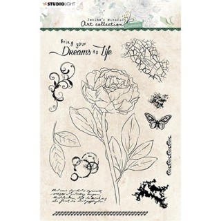 (JMA-ES-STAMP68)Studio light JMA Clear Stamp Peony Essentials nr.68