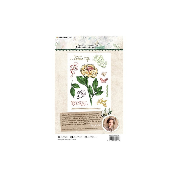 (JMA-ES-STAMP68)Studio light JMA Clear Stamp Peony Essentials nr.68