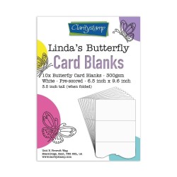 (ACC-CA-31138-XX)LINDA'S BUTTERFLY CARD BLANKS PACK OF 10