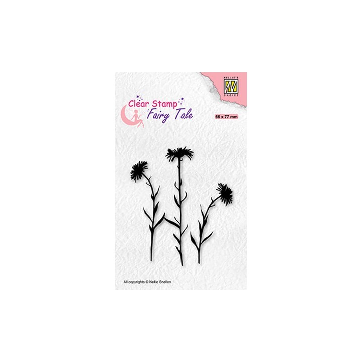 (FTCS031)Nellie's Choice Clear Stamp Fairy Tale, Flower-1