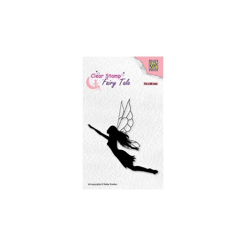 (FTCS035)Nellie's Choice Clear Stamp  Fairy Tale, Flying elf