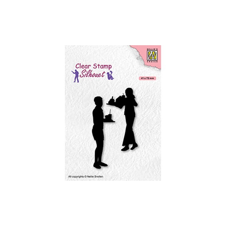 (SIL089)Nellie`s Choice Clearstamp - Teenagers serie, Snacktime
