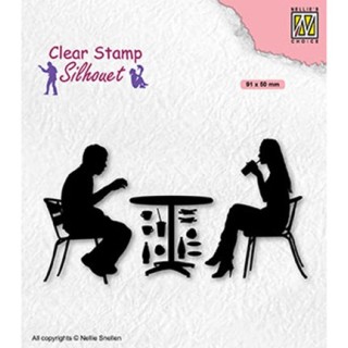 (SIL091)Nellie`s Choice Clearstamp - Teenagers serie, Terrace