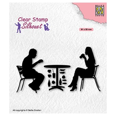 (SIL091)Nellie`s Choice Clearstamp - Teenagers serie, Terrace