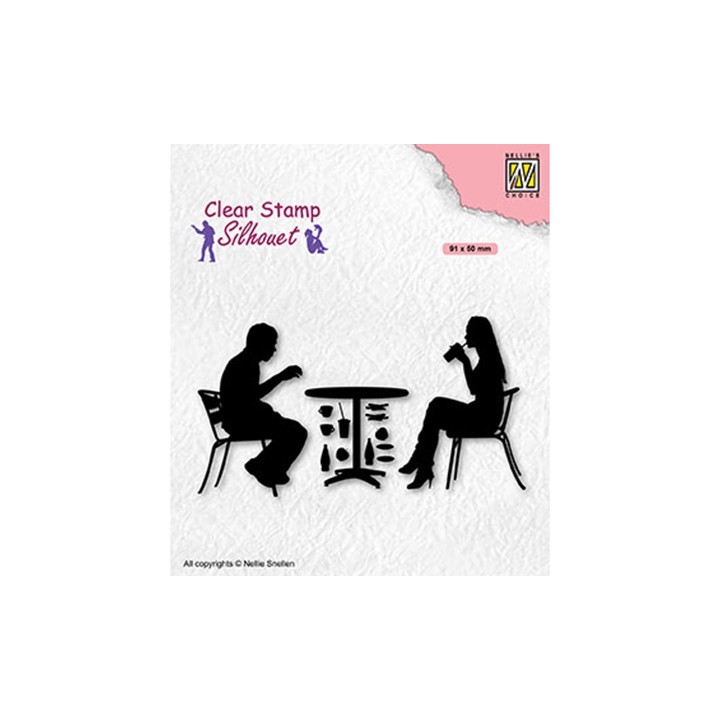 (SIL091)Nellie`s Choice Clearstamp - Teenagers serie, Terrace