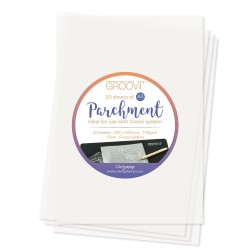 (GRO-AC-41753-A3)Groovi Parchment Paper A3 20 Sheets
