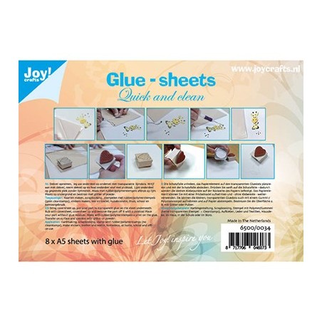 (6500/0034)Glue-sheets A5 - Quick and clean