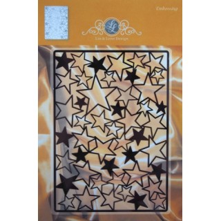 (1201/0023)Lin & Lene stencil-background stars