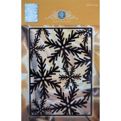 (1201/0024)Lin & Lene stencil - background snowflakes