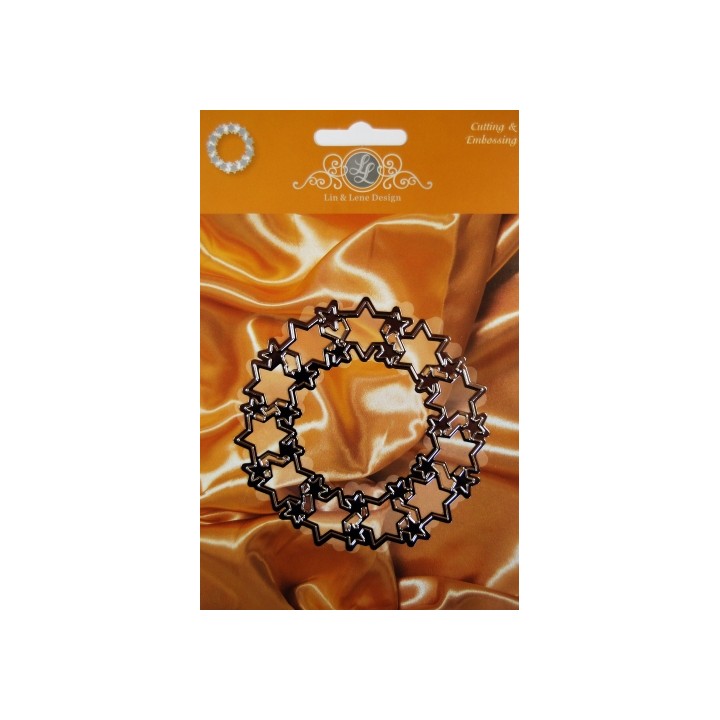 (1201/0025)Lin & Lene Schablone - rund um den Weihnachtsstern