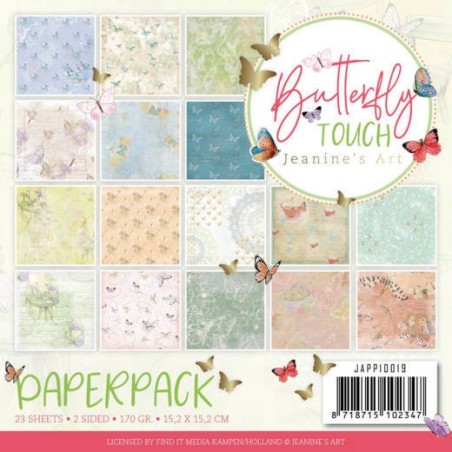 (JAPP10019)Paperpack - Jeanine's Art - Butterfly Touch