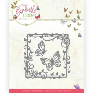 (JAD10122)Dies - Jeanine's Art - Butterfly Touch - Butterfly Square