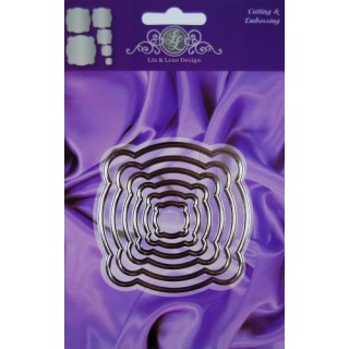 (1201/0031)Lin & Lene pochoirs nid (6pcs)