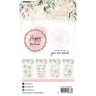 (SL-ALS-STAMP02)Studio light SL Clear Stamp Love-phrases Another Love Story nr.2