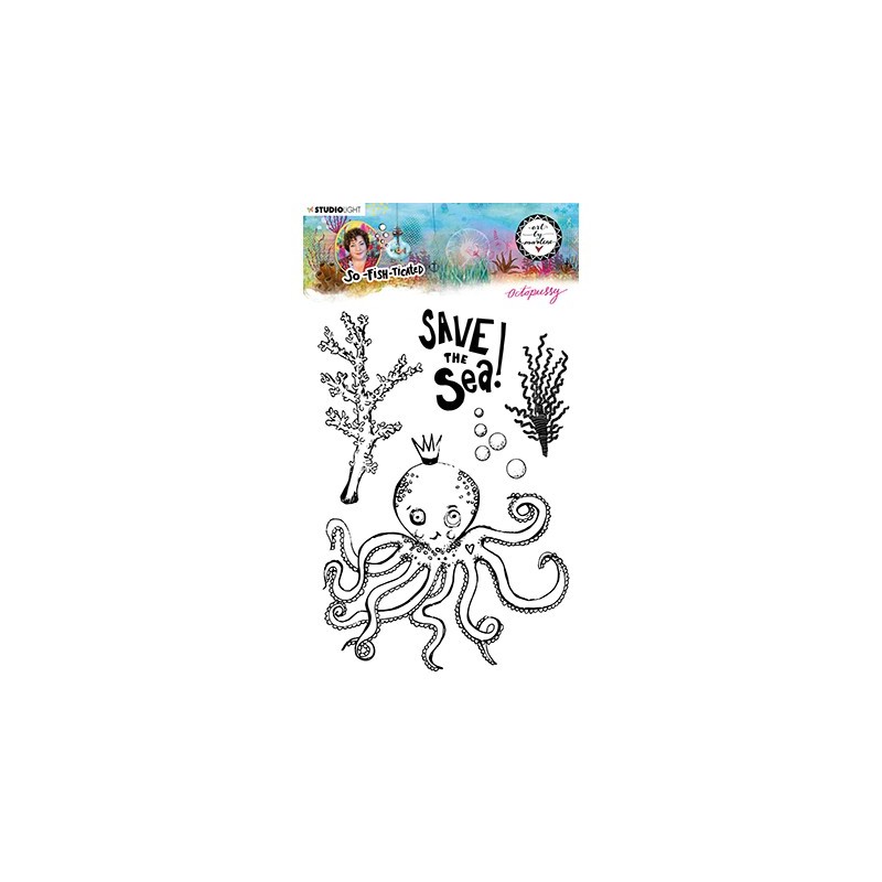 (ABM-SFT-STAMP09)Studio light ABM Clear Stamp Octopussy So-Fish-Ticated nr.9