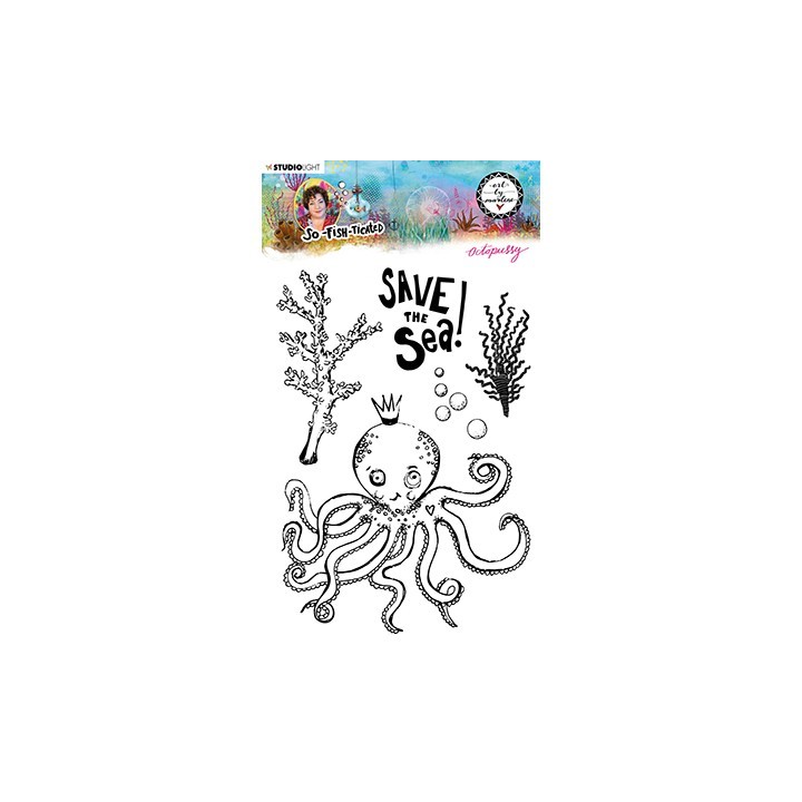 (ABM-SFT-STAMP09)Studio light ABM Clear Stamp Octopussy So-Fish-Ticated nr.9