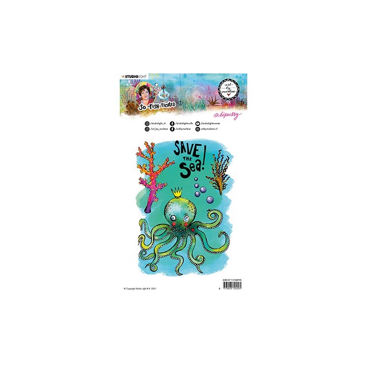 (ABM-SFT-STAMP09)Studio light ABM Clear Stamp Octopussy So-Fish-Ticated nr.9