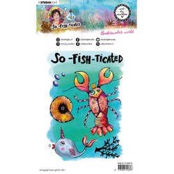 (ABM-SFT-STAMP10)Studio light ABM Clear Stamp Underwater world So-Fish-Ticated nr.10