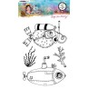 (ABM-SFT-STAMP12)Studio light ABM Clear Stamp Deep sea diving So-Fish-Ticated nr.12