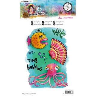 (ABM-SFT-STAMP13)Studio light ABM Clear Stamp Sea creatures So-Fish-Ticated nr.13