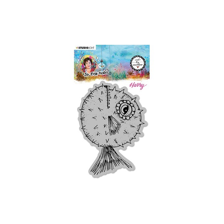 (ABM-SFT-STAMP15)Studio light ABM Cling Stamp Harry (Blowfish) So-Fish-Ticated nr.15