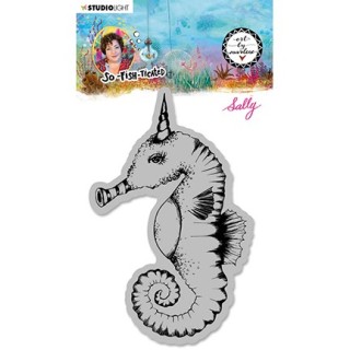 (ABM-SFT-STAMP16)Studio light ABM Cling Stamp Sally (Sea horse) So-Fish-Ticated nr.16