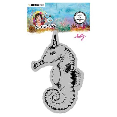 (ABM-SFT-STAMP16)Studio light ABM Cling Stamp Sally (Sea horse) So-Fish-Ticated nr.16
