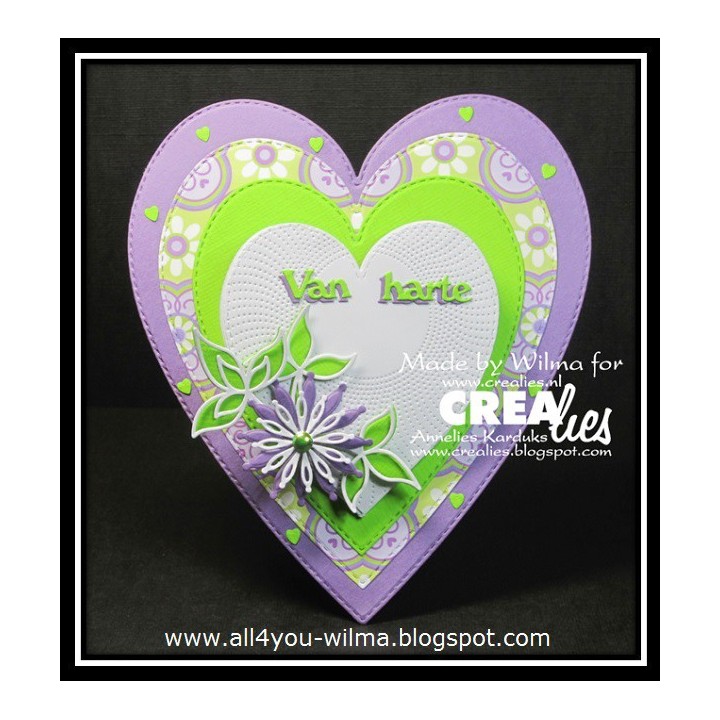 (CLNestXXL113)Crealies Crea-nest-dies XXL Slim hearts