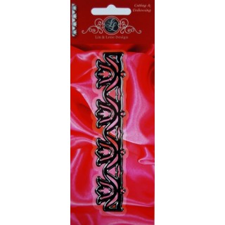 (1201/0013)Lin & Lene pochoir bordure fleurs
