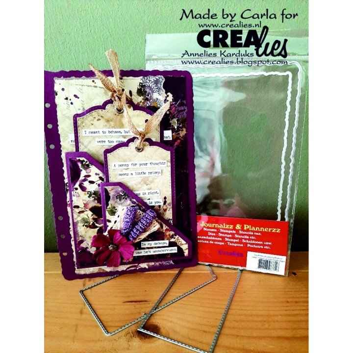 (CLJP657)Crealies Journalzz & Pl Pocket Corner L