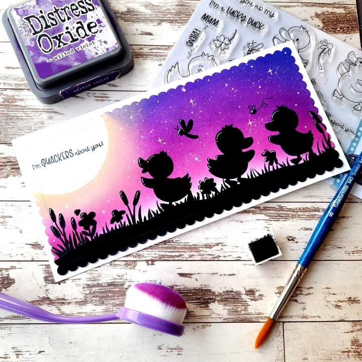 (T4T/661/Luc/Cle)Time For Tea Lucky Ducks Clear Stamps