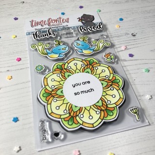 (T4T/651/Bri/Cle)Time For Tea Brighter Days Clear Stamps