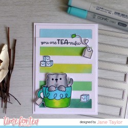 (T4T/649/Tea/Cle)Time For Tea Tearrific Pals Clear Stamps
