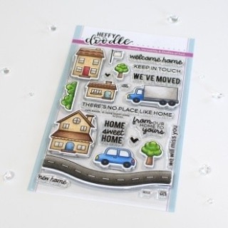 (HFD0359)Heffy Doodle Home Sweet Home Clear Stamps