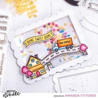 (HFD0359)Heffy Doodle Home Sweet Home Clear Stamps