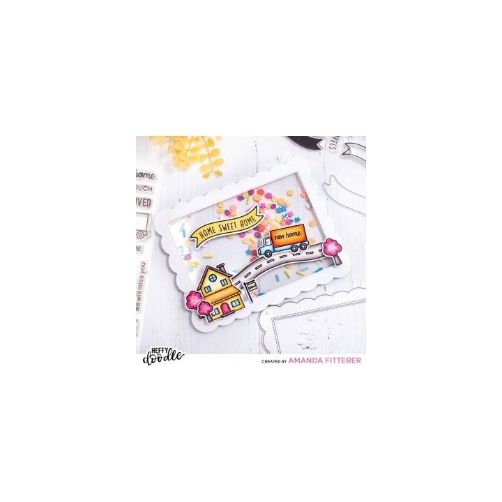 (HFD0359)Heffy Doodle Home Sweet Home Clear Stamps