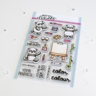 (HFD0333)Heffy Doodle Pandtastic Painters Clear Stamps