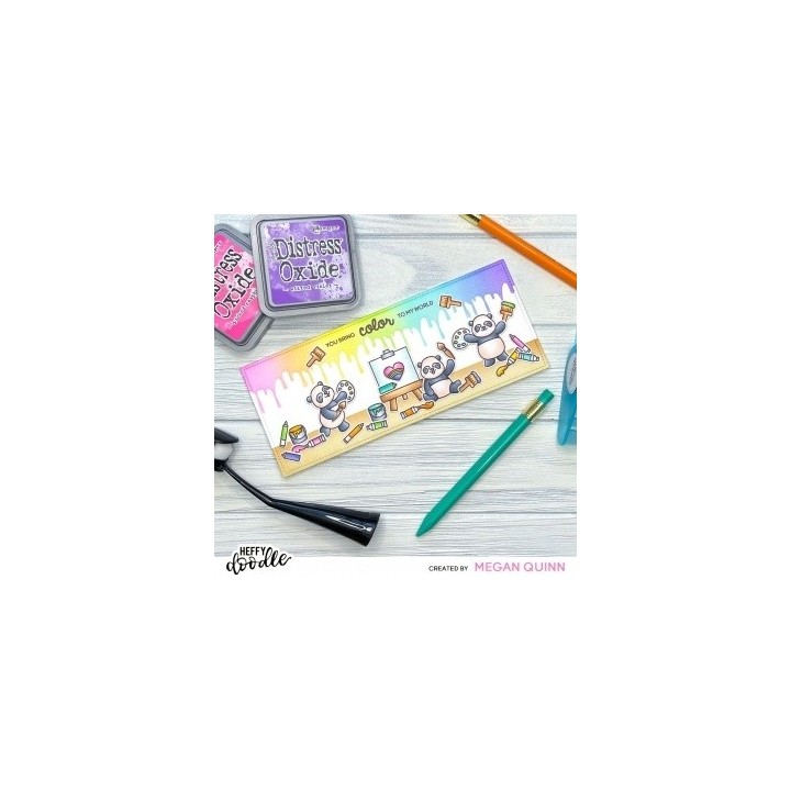 (HFD0333)Heffy Doodle Pandtastic Painters Clear Stamps