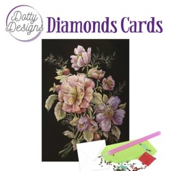 (DDDC1025)Dotty Designs Diamond Cards - Roses in Black