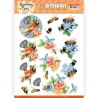 (SB10558)3D Push Out - Jeanine's Art - Humming Bees -Bees and Bumblebee