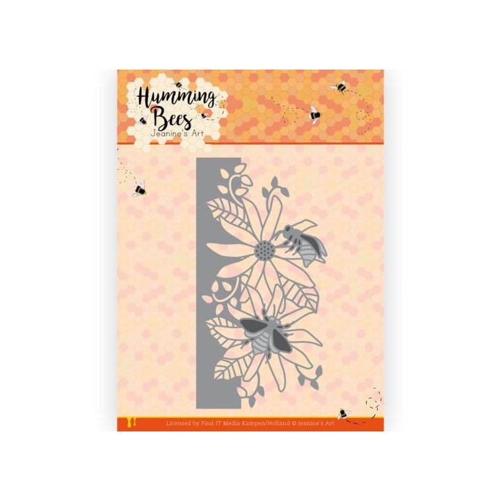 (JAD10126)Dies - Jeanine's Art - Humming Bees - Flower Border