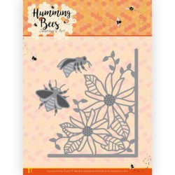 (JAD10129)Dies - Jeanine's Art - Humming Bees - Flower Corner