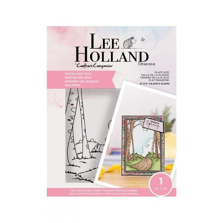 (LH-STP-WOODT)Crafter's Companion Lee Holland Clear Stamps Woodland Trail