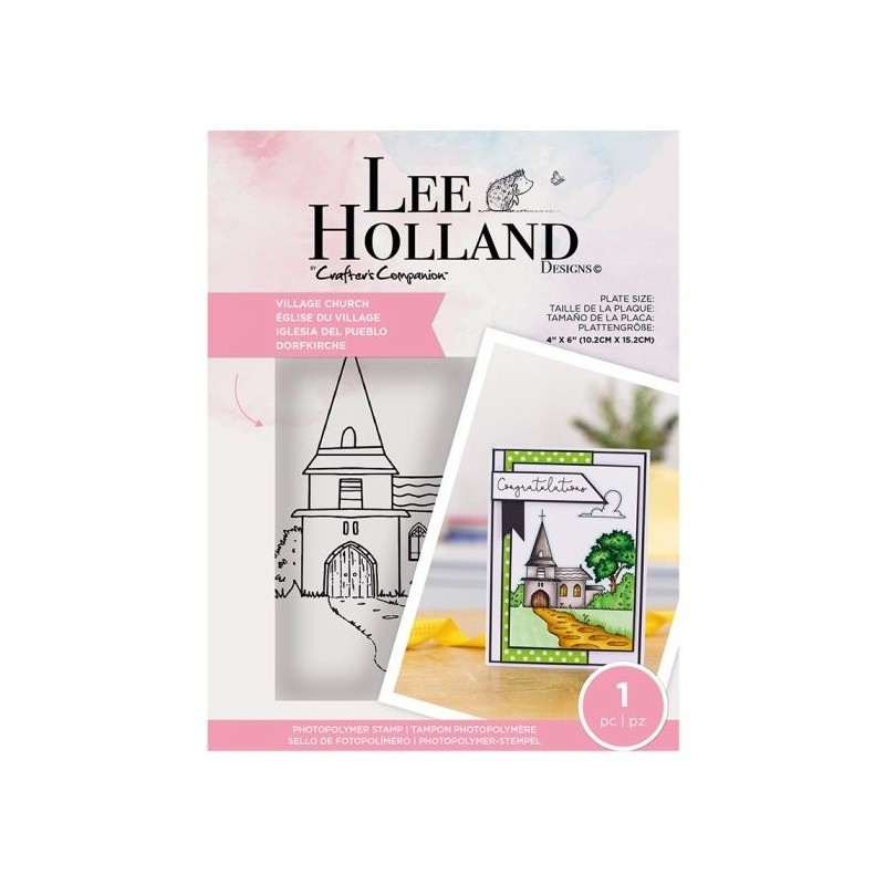 (LH-STP-VILCH)Crafter's Companion Lee Holland Clear Stamps Village Church