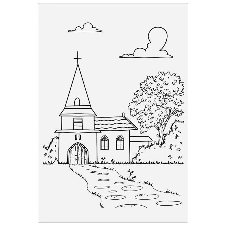 (LH-STP-VILCH)Crafter's Companion Lee Holland Clear Stamps Village Church