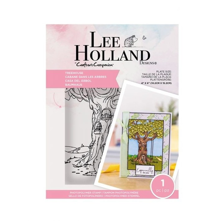 (LH-STP-TREEH)Crafter's Companion Lee Holland Clear Stamps Treehouse