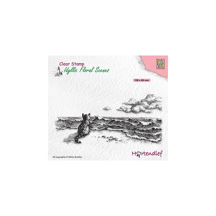 (IFS042)Nellie`s Choice Clearstamp - Idyllic Floral Missing you