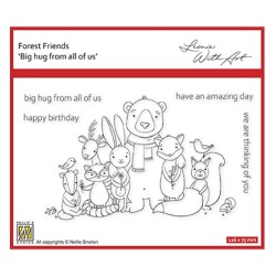 (FFECS002)Nellie`s Choice Clearstamp - Set 2: Big hug from all of us
