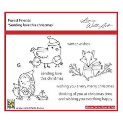 (FFECS004)Nellie`s Choice Clearstamp - Set 4: Sending love this Christmas